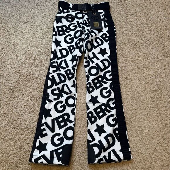Goldbergh pippa Skistar Ski Pants Pippa Ski Pants White Black Logo Waterproof 8 - Picture 4 of 9
